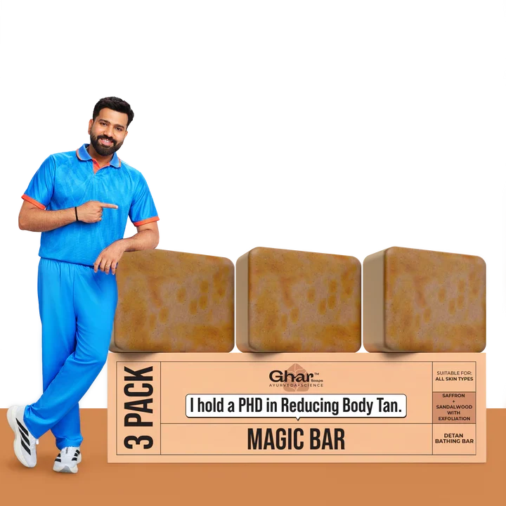 Magic Soap (Sandal Wood and Saffron Soap) PACK 3
