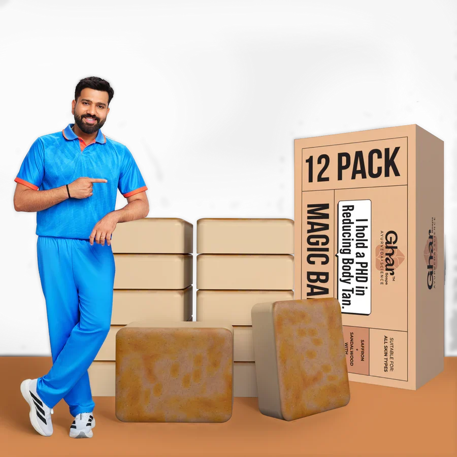 Magic Soap (Sandal Wood and Saffron Soap) PACK-12