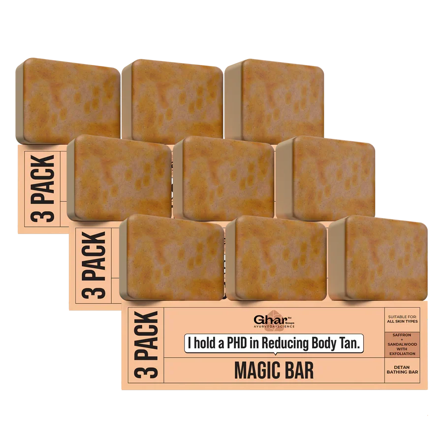 Magic Soap (Sandal Wood and Saffron Soap) PACK 9